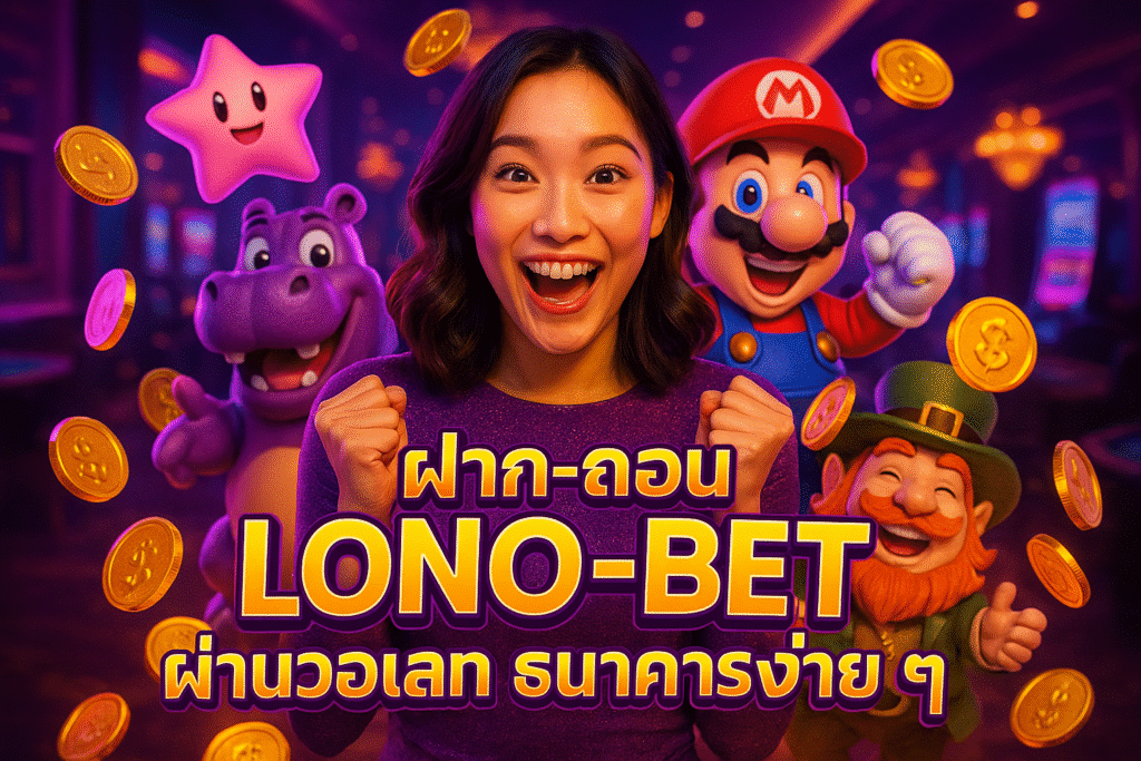 ฝาก-ถอน LONO-BET ผ่านวอเลท ธนาคารง่าย ๆ