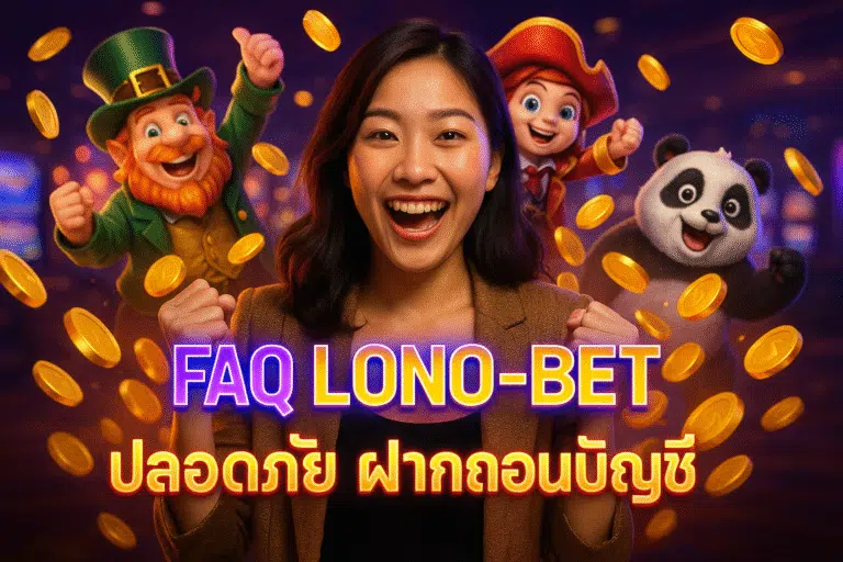 FAQ LONO-BET ปลอดภัย ฝากถอน บัญชี